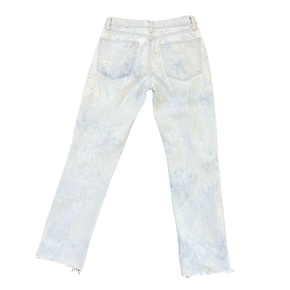 FRAME Le High Tie-Dye Straight-Leg Jeans in Cloud - Picture 4 of 16